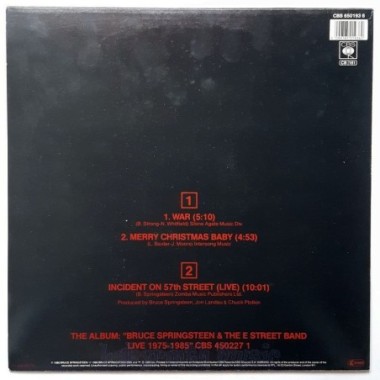 Bruce Springsteen & The E-Street Band - War • 12" Vinyl Maxi • EX - Labyrinth Music