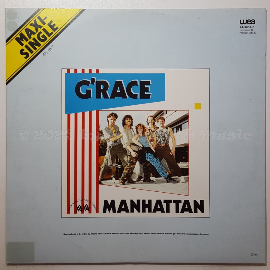 G'Race - Manhattan • 12" Vinyl Maxi • EX - Labyrinth Music