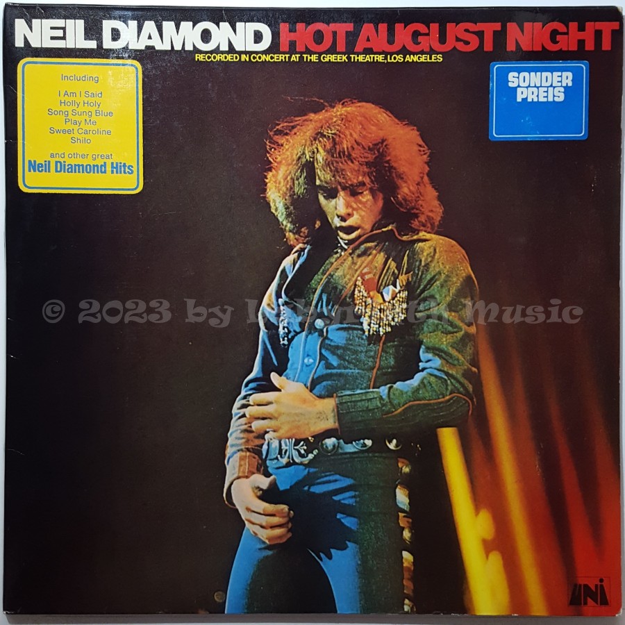 Neil Diamond - Hot August Night • 12" Vinyl LP • EX - Labyrinth Music