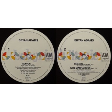 Bryan Adams - Heaven • 12" Vinyl Maxi • EX - Labyrinth Music
