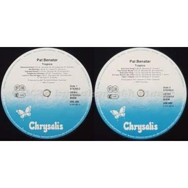 Pat Benatar - Tropico • 12" Vinyl LP • EX - Labyrinth Music