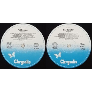 Pat Benatar - Tropico • 12" Vinyl LP • EX - Labyrinth Music