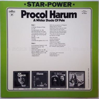 Procol Harum - A Whiter Shade Of Pale • 12" Vinyl LP - Labyrinth Music