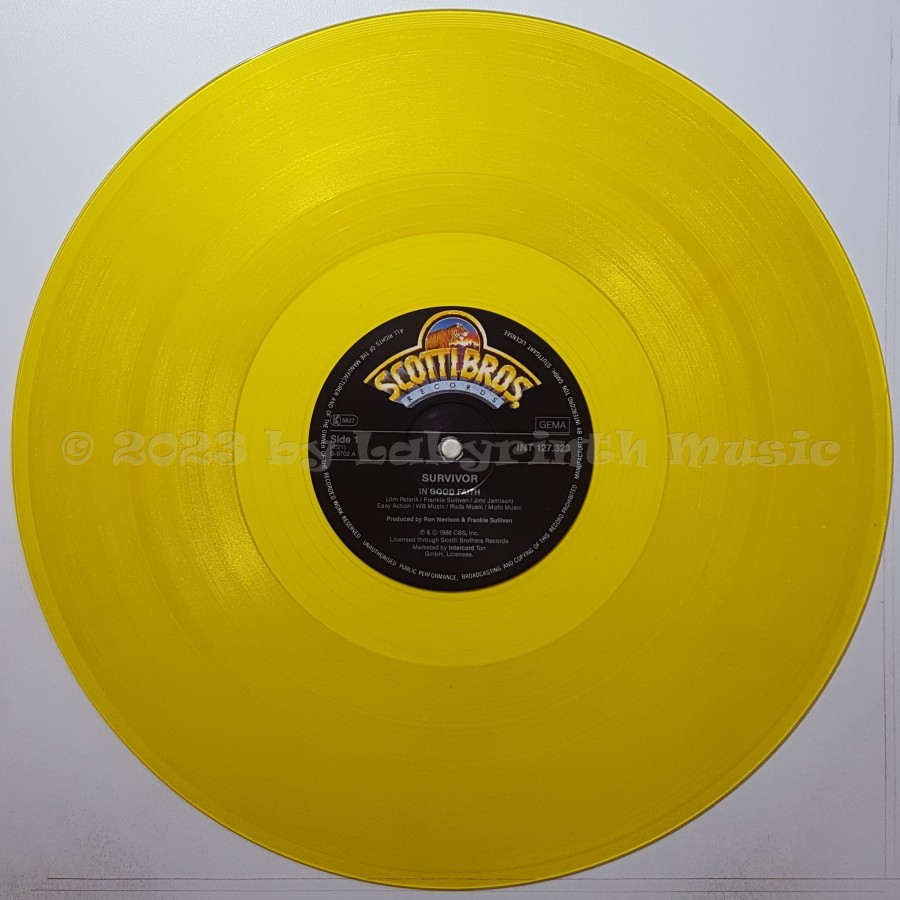 Survivor - In Good Faith • 12" Vinyl Maxi • EX - Labyrinth Music