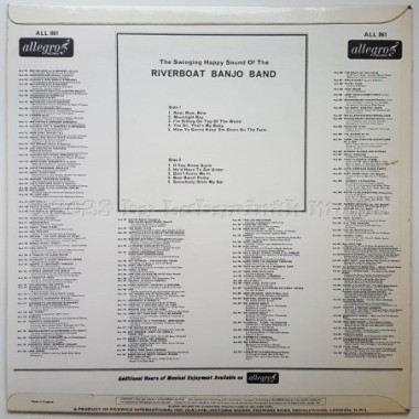 Riverboat Banjo Band - The Swinging Happy Sound Of The Riverboat Banjo Band • 12" Vinyl LP • NM - Labyrinth Music