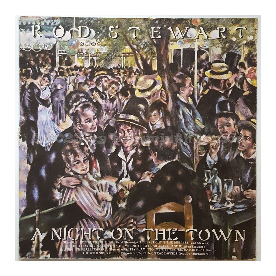 Rod Stewart - A Night On The Town • 12" Vinyl LP - Labyrinth Music