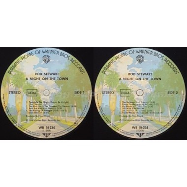 Rod Stewart - A Night On The Town • 12" Vinyl LP - Labyrinth Music