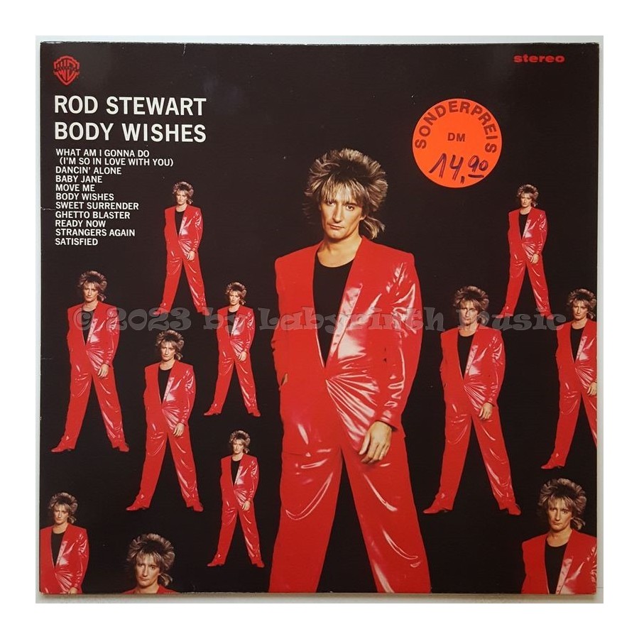 Rod Stewart - Body Wishes • 12" Vinyl LP • EX - Labyrinth Music