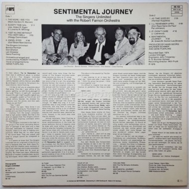 Singers Unlimited - Sentimental Journey • 12" Vinyl LP • EX - Labyrinth Music