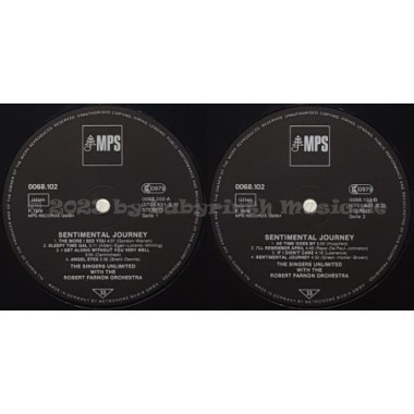 Singers Unlimited - Sentimental Journey • 12" Vinyl LP • EX - Labyrinth Music