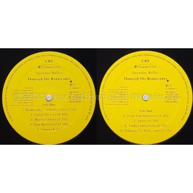 Spandau Ballet - Through The Barricades • 12" Vinyl LP - Labyrinth Music