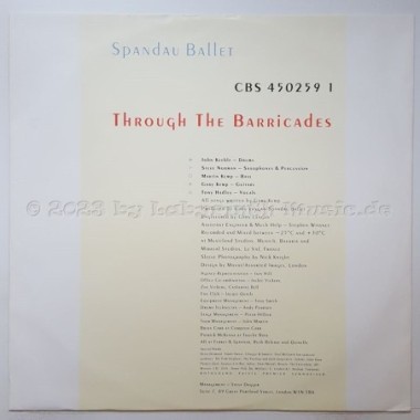 Spandau Ballet - Through The Barricades • 12" Vinyl LP - Labyrinth Music