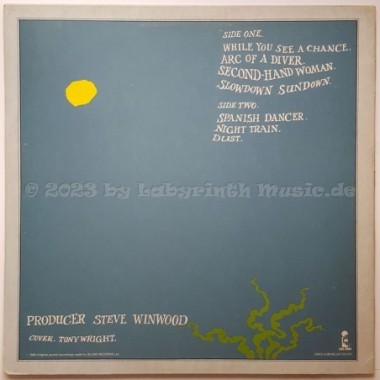 Steve Winwood - Arc Of A Diver • 12" Vinyl LP - Labyrinth Music