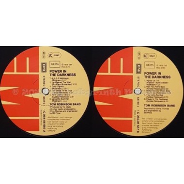 Tom Robinson Band - Power In The Darkness • 12" Vinyl LP - Labyrinth Music