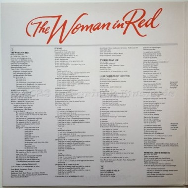 Stevie Wonder - The Woman In Red • Original Motion Picture Soundtrack • 12" Vinyl LP • EX - Labyrinth Music