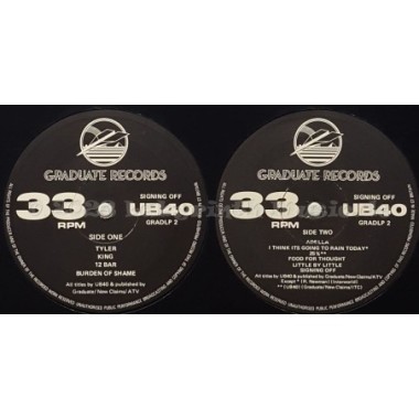 UB40 - Signing Off • 12" Vinyl LP - Labyrinth Music