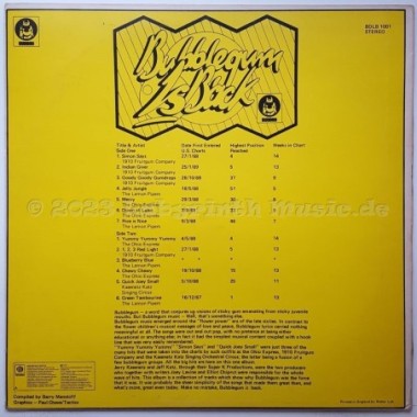 Various - Bubblegum Is Back • 12" Vinyl LP - Labyrinth Music