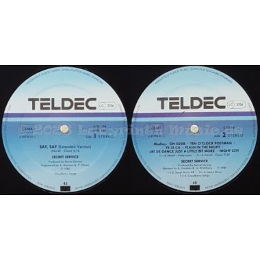 Secret Service - Say Say • 12" Vinyl Maxi • EX - Labyrinth Music