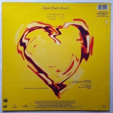 C.B. Milton - Open Your Heart • 12" Vinyl Maxi • EX - Labyrinth Music