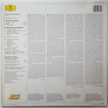 Various - Concierto De Aranjuez · Fantasa Para Un Gentilhombre · Concierto Serenata Para Harpa Y Orquesta • 12" Vinyl LP • NM - 