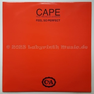 Cape Feat. Michelle Leonard - Feel So Perfect • 12" Vinyl Maxi • MINT - Labyrinth Music
