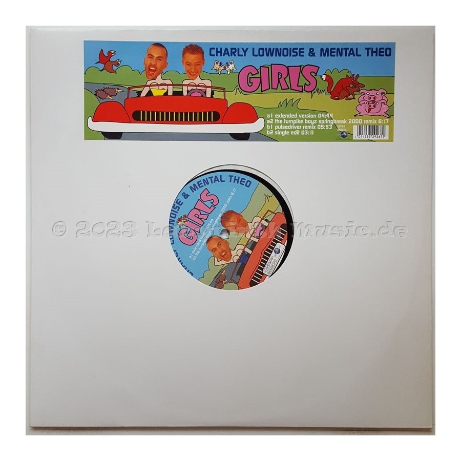 Charly Lownoise & Mental Theo - Girls • 12" Vinyl Maxi • MINT - Labyrinth Music