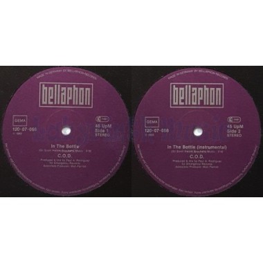 C.O.D. - In The Bottle • 12" Vinyl Maxi - Labyrinth Music