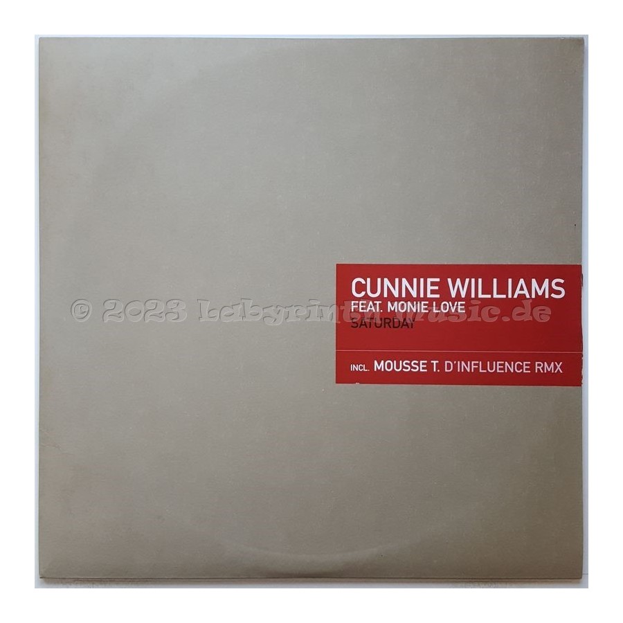 Cunnie Williams Feat. Monie Love - Saturday • 12" Vinyl Maxi • MINT - Labyrinth Music