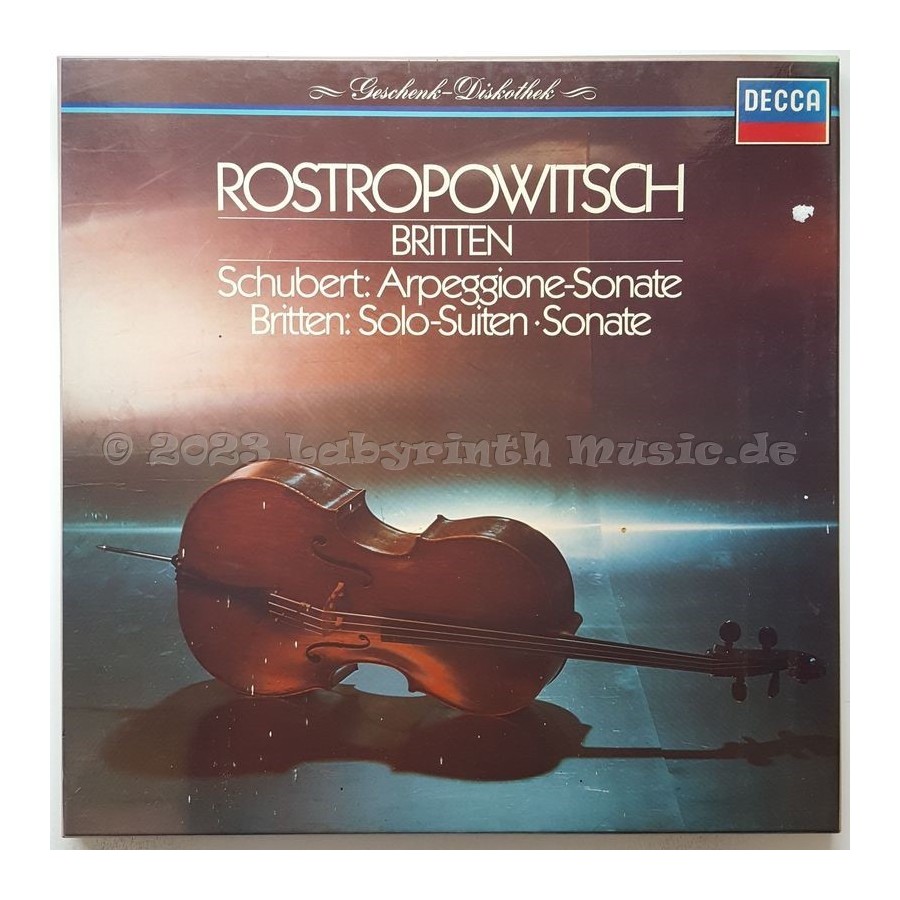 Various - Arpeggione-Sonate / Solo-Suiten Sonate • 12" Vinyl LP - Labyrinth Music