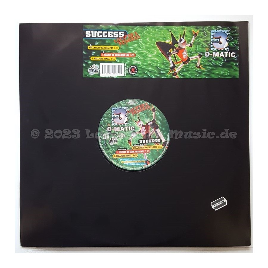 3-O-Matic - Success • Lucifer's Remixes • 12" Vinyl Maxi • EX - Labyrinth Music