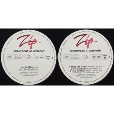 Champagne At Midnight - Here And Now • U.K. Cool-Club Remix • 12" Vinyl Maxi • MINT - Labyrinth Music
