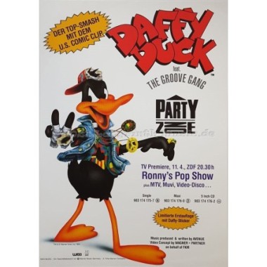 Daffy Duck Feat. The Groove Gang - Party Zone • 12" Vinyl Maxi • MINT - Labyrinth Music