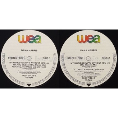 Dana Harris - My World Is Empty Without You • 12" Vinyl Maxi • MINT - Labyrinth Music