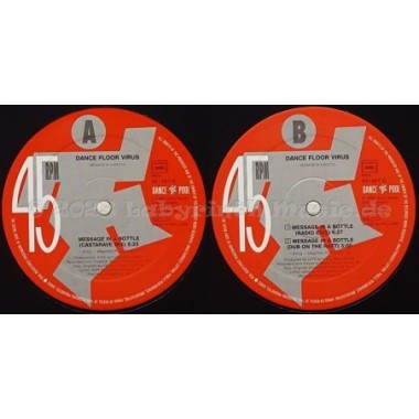 Dance Floor Virus - Message In A Bottle • 12" Vinyl Maxi • MINT - Labyrinth Music