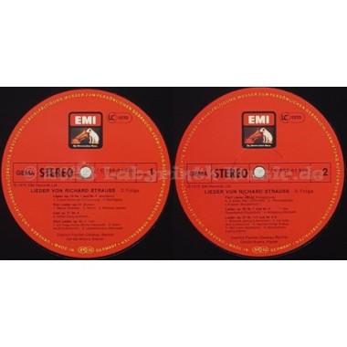 Dietrich Fischer-Dieskau - Lieder Von Richard Strauss - 3. Folge • 12" Vinyl LP • MINT - Labyrinth Music