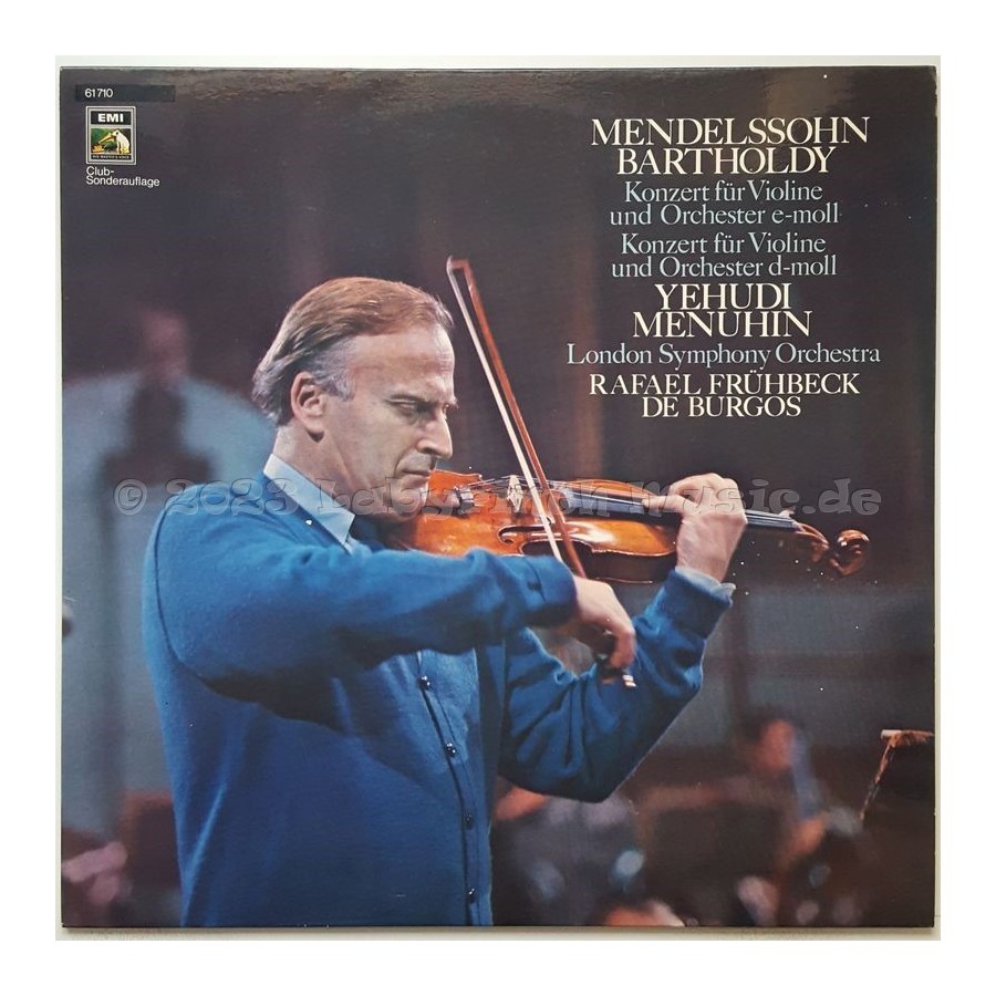 Felix Mendelssohn-Bartholdy - Konzert Für Violine Und Orchester E-Moll Und D-Moll • 12" Vinyl LP • MINT - Labyrinth Music