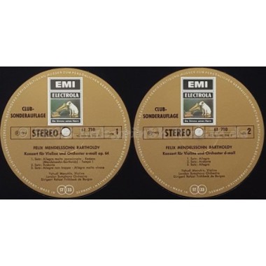 Felix Mendelssohn-Bartholdy - Konzert Für Violine Und Orchester E-Moll Und D-Moll • 12" Vinyl LP • MINT - Labyrinth Music
