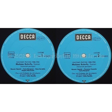 Giacomo Puccini - Madame Butterfly Szenen • 12" Vinyl LP • MINT - Labyrinth Music