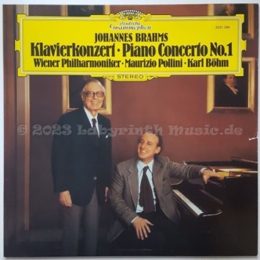 Johannes Brahms - Klavierkonzert · Piano Concerto No. 1 • 12" Vinyl LP • EX - Labyrinth Music