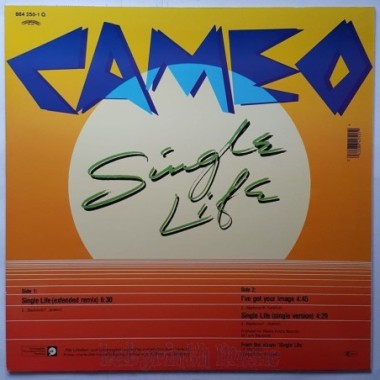 Cameo - Single Life • 12" Vinyl Maxi • NM - Labyrinth Music