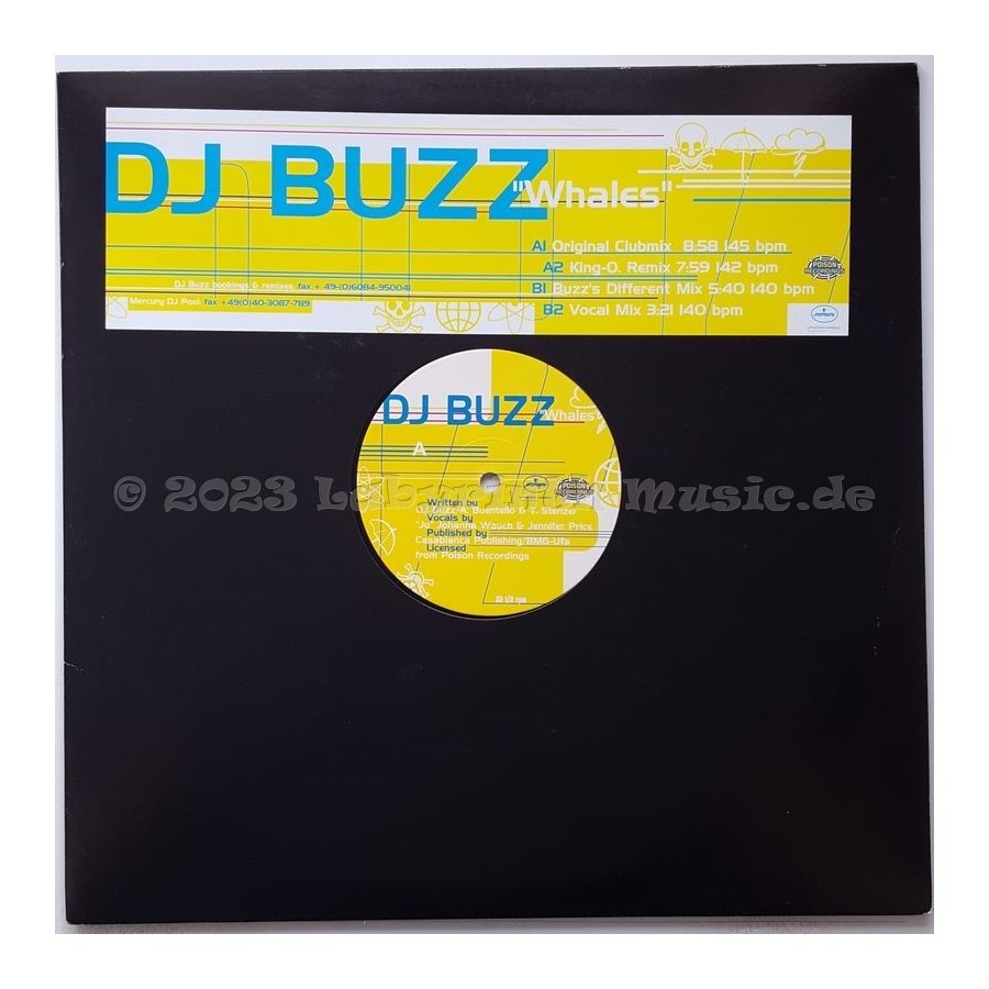 DJ Buzz - Whales • 12" Vinyl Maxi • MINT - Labyrinth Music