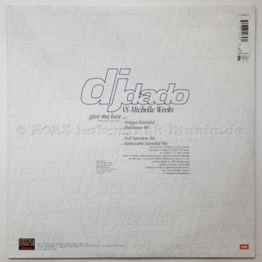 DJ Dado vs. Michelle Weeks - Give Me Love • 12" Vinyl Maxi • MINT - Labyrinth Music