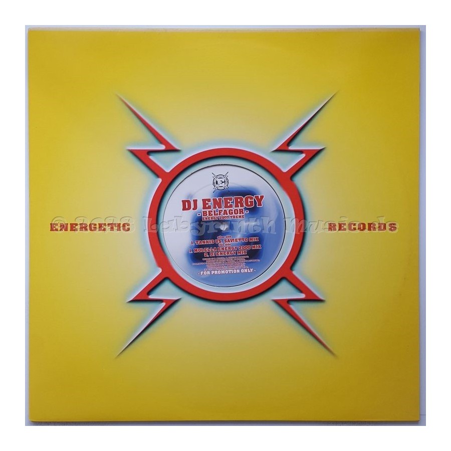 DJ Energy - Belfagor • Energy 2000 Theme • 12" Vinyl Maxi • MINT - Labyrinth Music