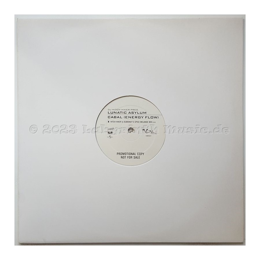 DJ Hitch Hiker Pres. Lunatic Asylum - Cabal (Energy Flow) • 12" Vinyl Maxi • MINT - Labyrinth Music