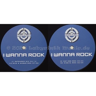 DJ Morris - I Wanna Rock • 12" Vinyl Maxi • MINT - Labyrinth Music
