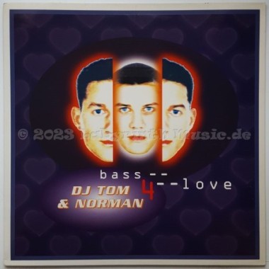 DJ Tom & Norman - Bass 4 Love • 12" Vinyl Maxi • MINT - Labyrinth Music