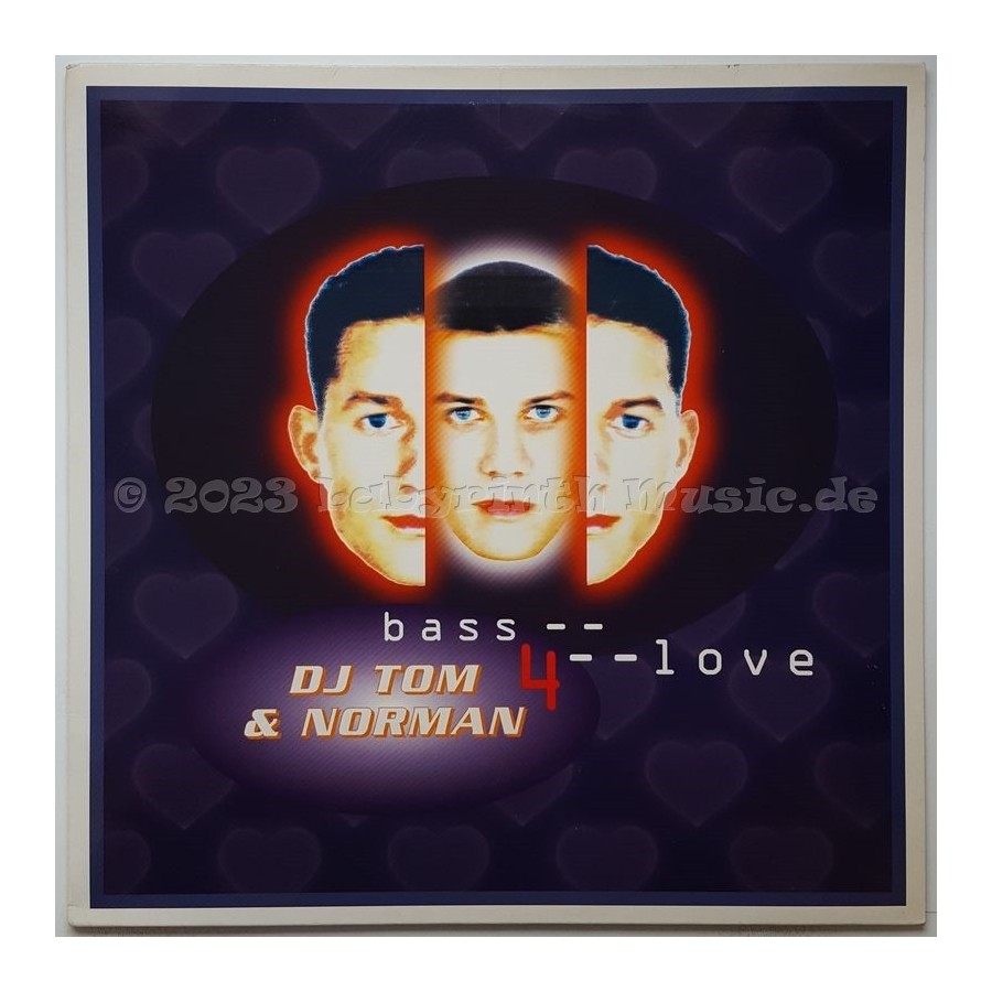 DJ Tom & Norman - Bass 4 Love • 12" Vinyl Maxi • MINT - Labyrinth Music