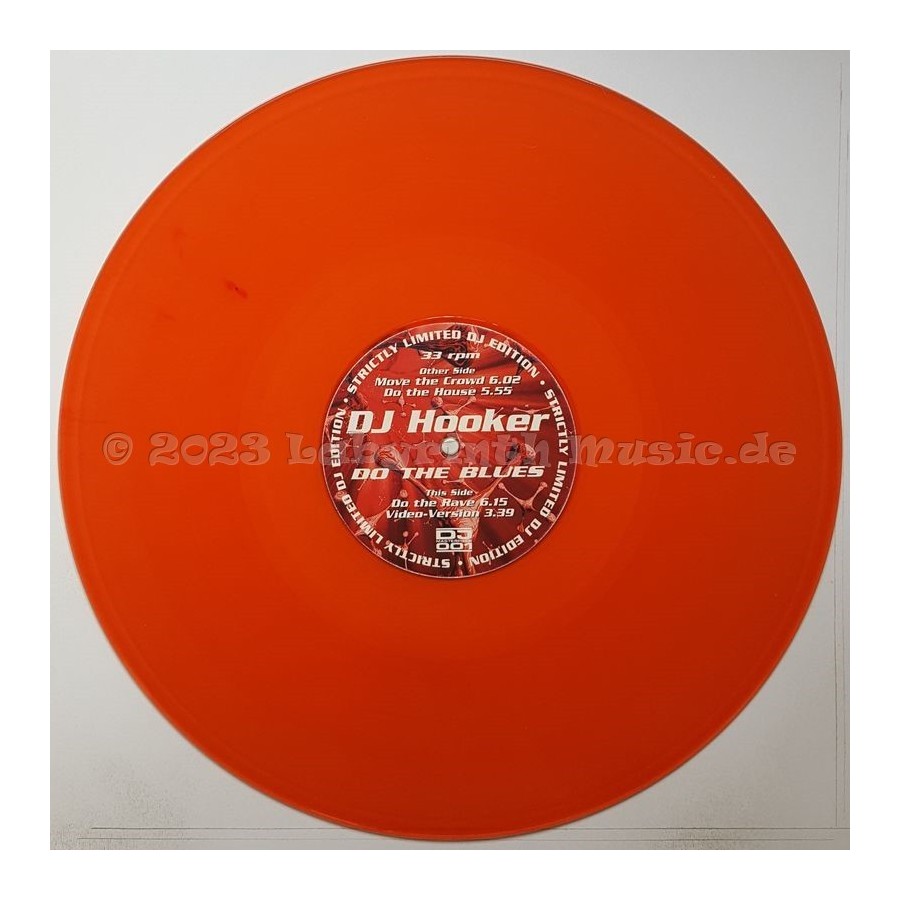 DJ Hooker - Do The Blues • 12" Vinyl Maxi • MINT - Labyrinth Music