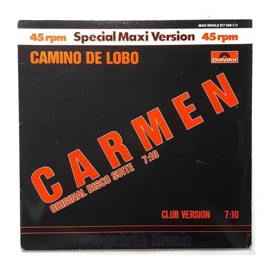 Camino De Lobo - Carmen Disco Suite • 12" Vinyl Maxi - Labyrinth Music
