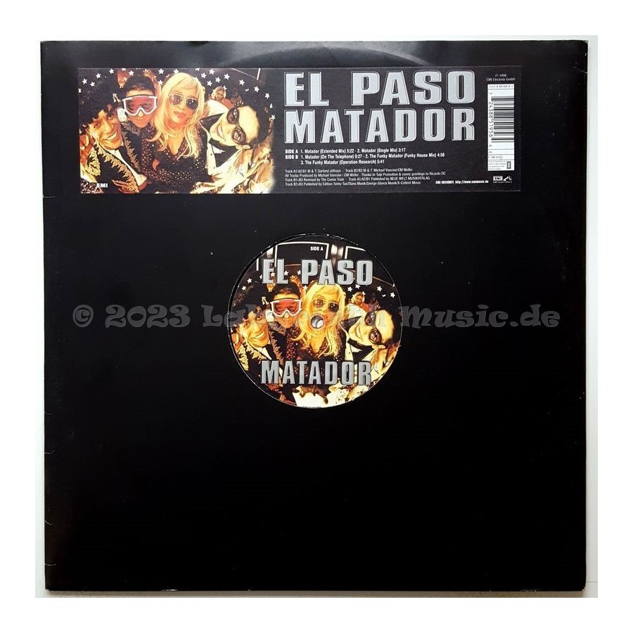 El Paso - Matador • 12" Vinyl Maxi • EX - Labyrinth Music